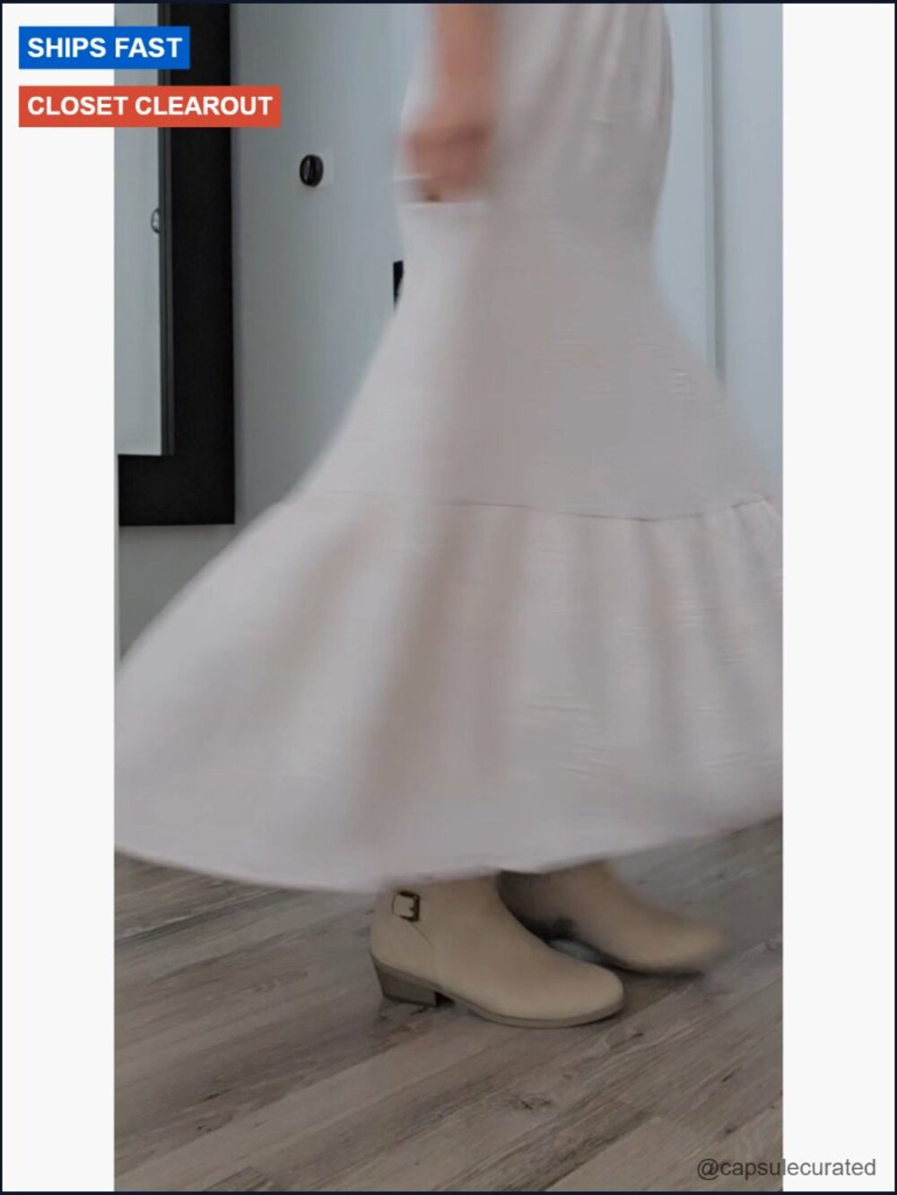 Boho Maxi Dress Semi Formal Wedding Guest Short Sleeve V-Neck Empire Waist Long - Picture 7 of 7